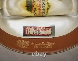 7 1/8 Excellent Stetson Vintage Royal Deluxe 3x Open Road + Box