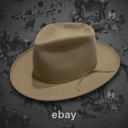 7X Clear Beaver Stetson 1930s -1950s Reinforced Edge. 7 1/4 Very Hard To Find