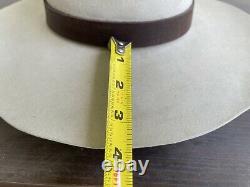 $900 Custom 50X Beaver Felt Vintage Old West Cowboy Hat 7 1/4 Clint Eastwood