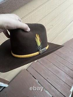 AMERICAN HAT COMPANY SIZE 6 7/8 MENS XXX Beaver Rancher VINTAGE Cowboy Western