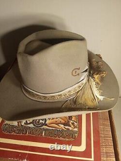 Amazing cowboy Rare Vintage Charlie 1 Horse TWIN Rattlesnake Hat in Box