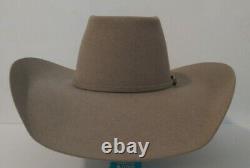 American Hat Co. 60X Felt Hat Natural Color 7 1/4 Long Oval 4 1/4 Brim
