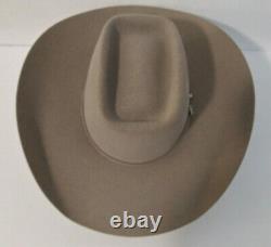 American Hat Co. 60X Felt Hat Natural Color 7 1/4 Long Oval 4 1/4 Brim
