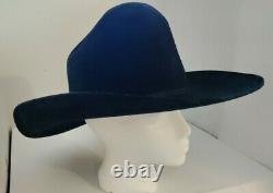 American Hat Co Maxi-Felt Black Western Cowboy Hat Size 7 1/8 Long Oval