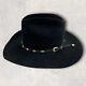 American Hat Company Black Beaver Felt Studded Belt Western Cowboy Hat 7 1/4