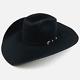 American Hat Company Black Cowboy Hat 40x Beaver Size 7 Long Oval Beaver Fur