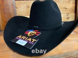 Ariat Men's Black Self Buckle Band 20x Felt Western Hat -a765-0201