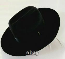 BELMONTI Castela Handmade Black Hat Size 53 US-6 5/8 Inner Jewish Circle Mark