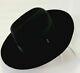 Belmonti Castela Handmade Elegant Black Felt Western Dress Hat Size 53 Us-6 5/8