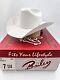 Bailey 4x Beaver Western Cowboy Hat Size 7-1/4 White Style 4145 See Video