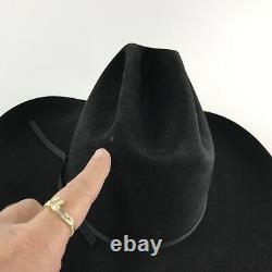 Bailey 5x Black Beaver Felt Cowboy Hat 7-1/8 57 American Hat Co Houston, TX USA