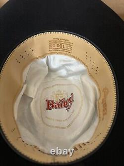 Bailey Cowboy Hat Mens LEGACY 100X SIZE 7 BLACK In Original Box