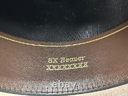 Bailey Gus Crown Beige Natural 8X Beaver Fur Felt Western Hat 7 1/4 58cm
