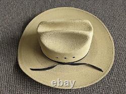 Bailey Hat Lot Of 2 7 1/4 58 Jake Barnes 6X Beaver U-Rollit Mexican Palm Braid