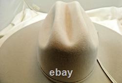Bailey Hazer 5X Beaver Western Hat Sz. 6 7/8, 4 1/8 Brim 5 Crown withBox Gray