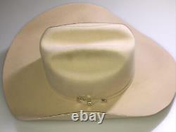 Bailey Pro 5X Western Hat Beaver Fur Felt XXXXX Cowboy Cattleman 7 3/8 Tan