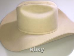 Bailey Pro 5X Western Hat Beaver Fur Felt XXXXX Cowboy Cattleman 7 3/8 Tan