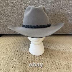 Beaver Brand 5X Cowboy Hat Cattleman Western XXXXX Gray Fur Felt USA