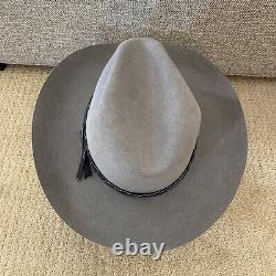 Beaver Brand 5X Cowboy Hat Cattleman Western XXXXX Gray Fur Felt USA