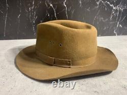 Beaver Brand Cowboy Hat 100% Genuine Fur Vintage Quest Outdoors Retailer