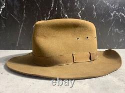 Beaver Brand Cowboy Hat 100% Genuine Fur Vintage Quest Outdoors Retailer