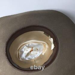 Beaver Brand Hats Pure Felted Fur 7 Cowboy 10X Tan Western Hat Vintage With Box