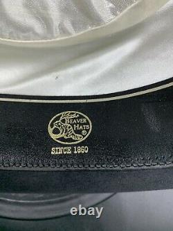 Beaver Brand hat Black Genuine 5X Fur Felt Size L by Liberty Leather NH
