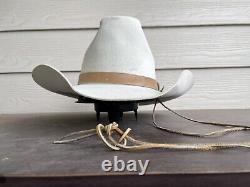 Beaver Felt Vintage Resistol Old West Cowboy Hat 7 1/8 Yellowstone John Wayne