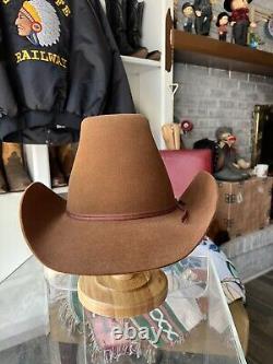 Beaver Hat Company 10x 7 5/8 Burnt Orange Custom 6in Crown Cowboy Hat