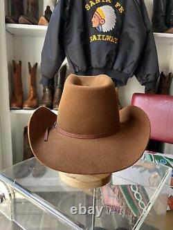 Beaver Hat Company 10x 7 5/8 Burnt Orange Custom 6in Crown Cowboy Hat