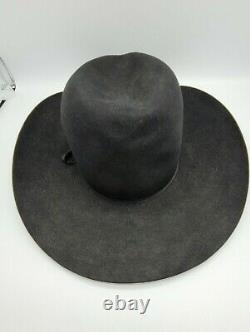Beaver Hats Self Conforming Long Oval Western Cowboy Hat Men's size 7 1/8