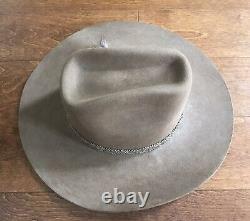 Biltmore Cowboy Hat Silver Buckle Collection (7 1/4) Camel Color. 6X Beaver Felt