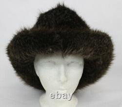 Brand New Brown Beaver Fur Cowboy Style Hat Men Man Size All