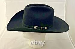 Cavender's 6X Beaver Cowboy Collection Hat Size 7-1/8 57 Black Fedora Rodeo VGC