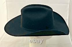 Cavender's 6X Beaver Cowboy Collection Hat Size 7-1/8 57 Black Fedora Rodeo VGC