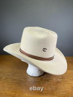 Charlie 1 Horse 10X Beaver Western Ivory Size 7 3/8 Cowboy Hat
