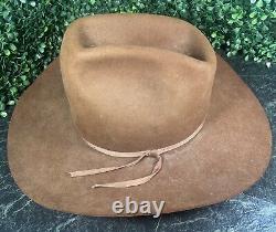 Classic Cowboy Hat Brown Benson's Rancher Custom 6 3/4. 5 X Beaver