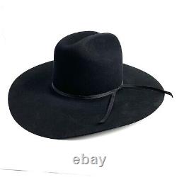 Cowboy Hat Rodeo King 5X Black Beaver Felt Size 7
