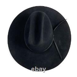 Cowboy Hat Rodeo King 5X Black Beaver Felt Size 7