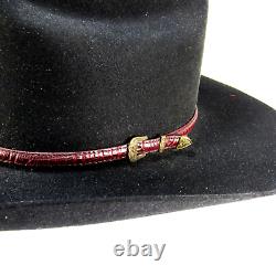 Cowboy Hat Stetson'Carlsbad' 4X Beaver Felt Size 7-1/4 VGC