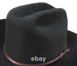 Cowboy Hat Stetson'Carlsbad' 4X Beaver Felt Size 7-1/4 VGC