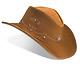 Cowboy Hat Western Beaver Nobuck Leather For Mens And Womens Starry