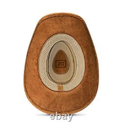 Cowboy Hat Western Beaver Nobuck Leather for Mens and Womens Starry