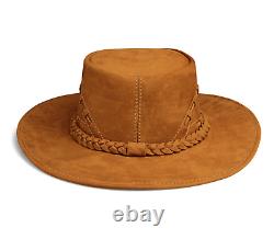 Cowboy Hat Western Genuine Beaver Nobuck Leather for Mens and Womens Special
