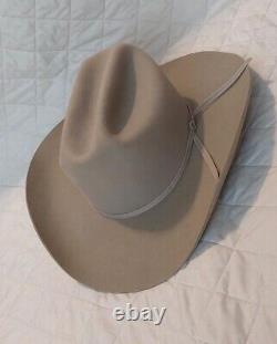Custom Hatter Fort Worth 5XXXXX Beaver Cowboy Hat Size 7 1/8