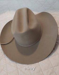 Custom Hatter Fort Worth 5XXXXX Beaver Cowboy Hat Size 7 1/8