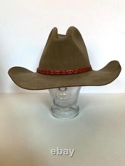 Custom Made Jackson Hole Hat Co. 10 X Gallon Cowboy Hat Leather Silver Buckle