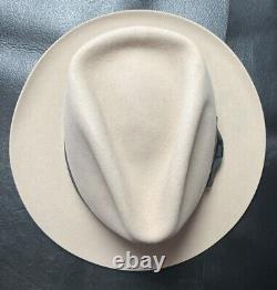 Custom Made Rodeo King 7XXXXXXX Beaver Felt Hat Size 7 Trimmed Brim