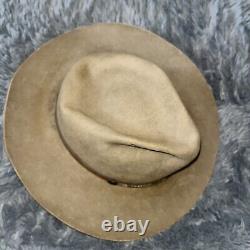 Dobbs West Tall Pine XXX Beaver Felt Vintage Hat in Cordova Size 7 3/8