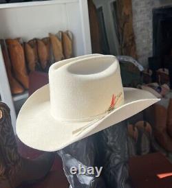 Eddy Bros Custom 7 56cm Vintage Silver belly Cowboy Hat